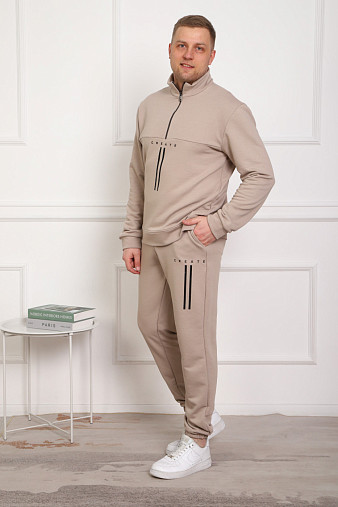 Костюм мужской Старк 3-х нитка петля каштановый