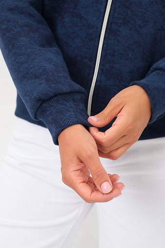 Толстовка женская Дюна начёс индиго