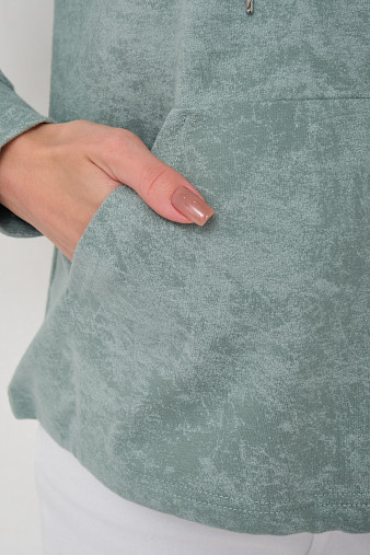 Толстовка женская Винтаж аква