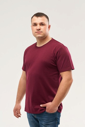 Футболка мужская  арт.М5003 бордо