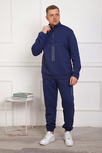 Костюм мужской Старк 3-х нитка петля индиго