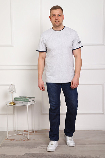 Футболка мужская Смарт серый/меланж