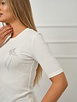 Лонгслив женский Вираж лапша экрю