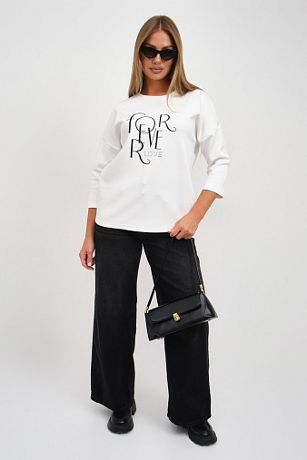 Свитшот женский Одри молочный