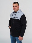 Толстовка мужская Фаворит черная 3-х нитка начес