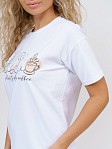 Футболка женская Смайл белый