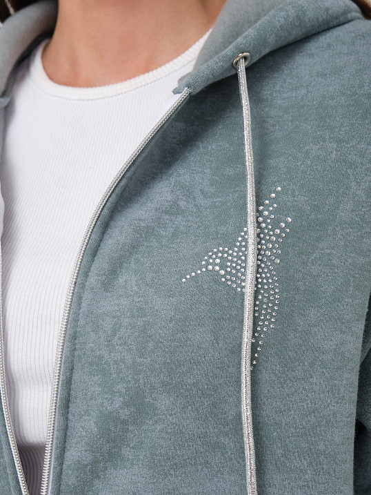 Костюм женский Дюна начёс фисташка