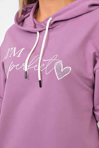 Костюм женский Венди со стразами брусника