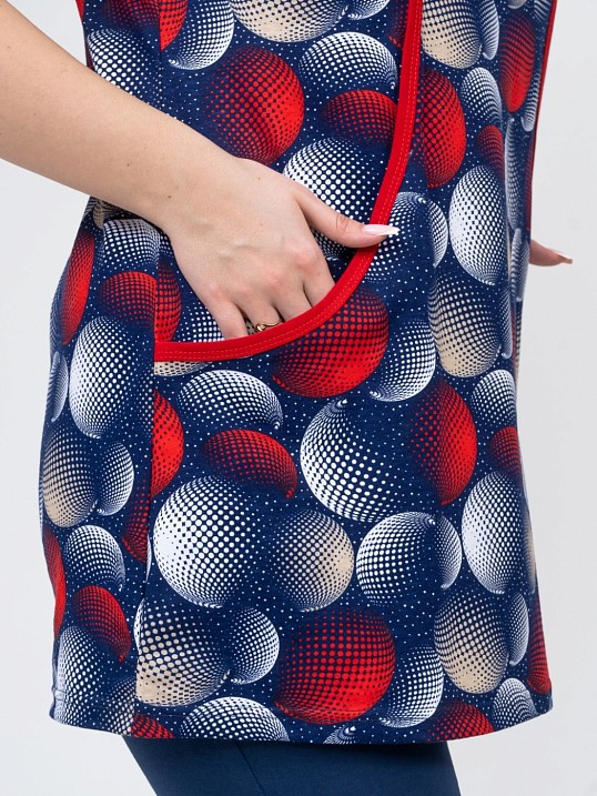 Костюм домашний Света синий/круги