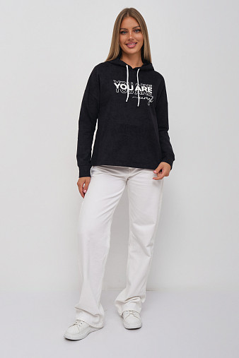 Толстовка женская Винтаж черный