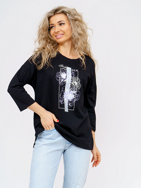 Лонгслив Стиль черный