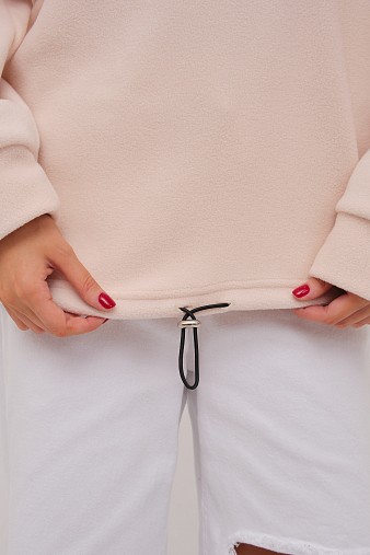 Толстовка жен. Тренд флис св.бежевый