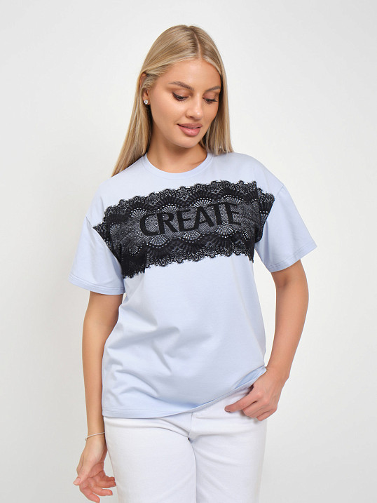 Футболка женская Юна св.голубой