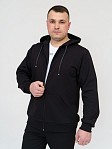 Костюм мужской Степ черный футер 2-х нитка