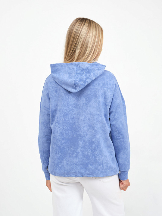 Толстовка женская Винтаж василек