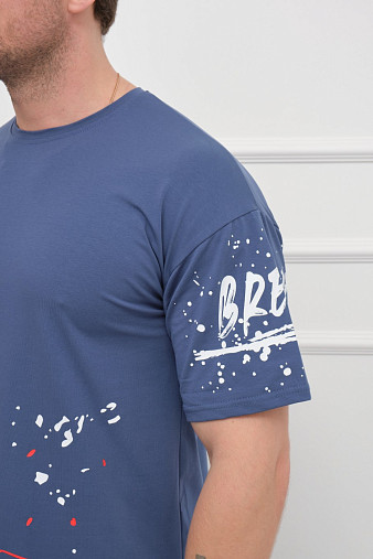 Футболка мужская Дорс индиго