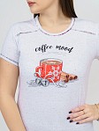 Пижама Нега бриджи бордо/клетка