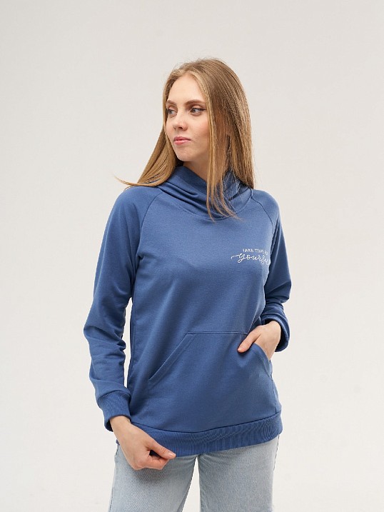 Толстовка женская ТЖФ-06 индиго Толстовка женская ТЖФ-06 индиго
