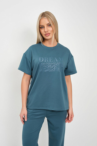 Костюм жен. Визэль 2-х нитка изумруд