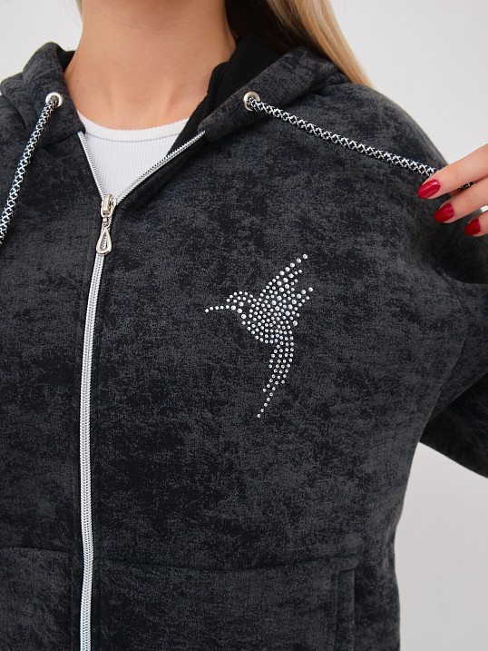 Костюм женский Дюна начёс черный