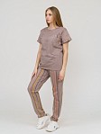 Костюм женский Аккорд какао/полоса