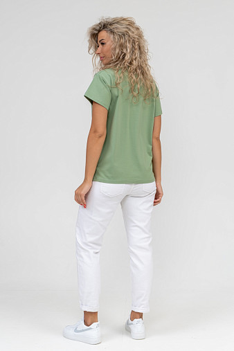 Футболка женская Имидж фисташка