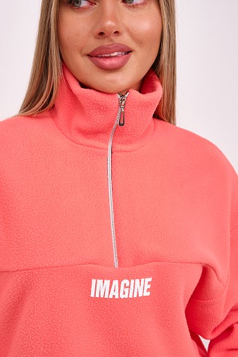 Толстовка жен. Тренд-2 флис персик