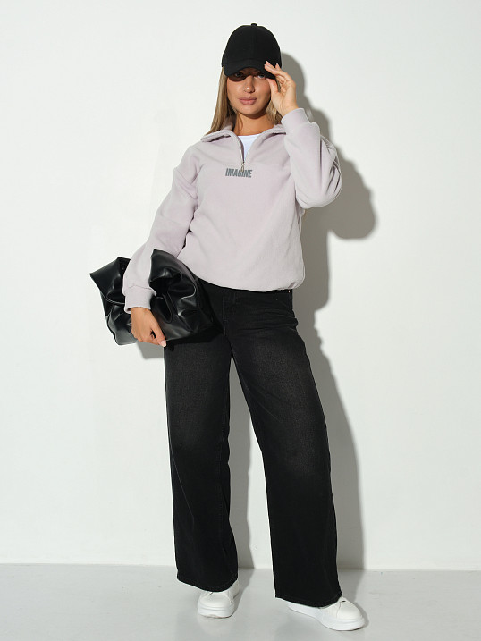 Толстовка жен. Тренд-2 флис дымчатый