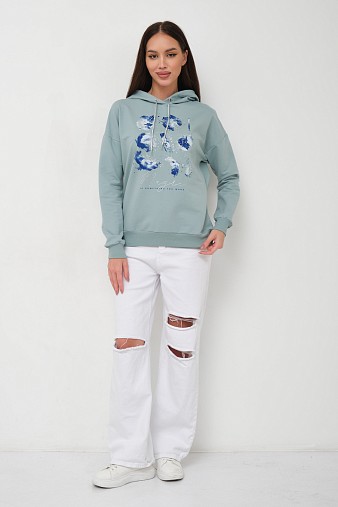 Толстовка женская Элен-2 аква