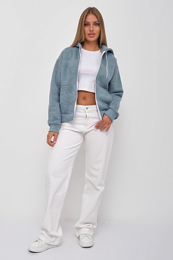 Толстовка женская Дюна начёс фисташка