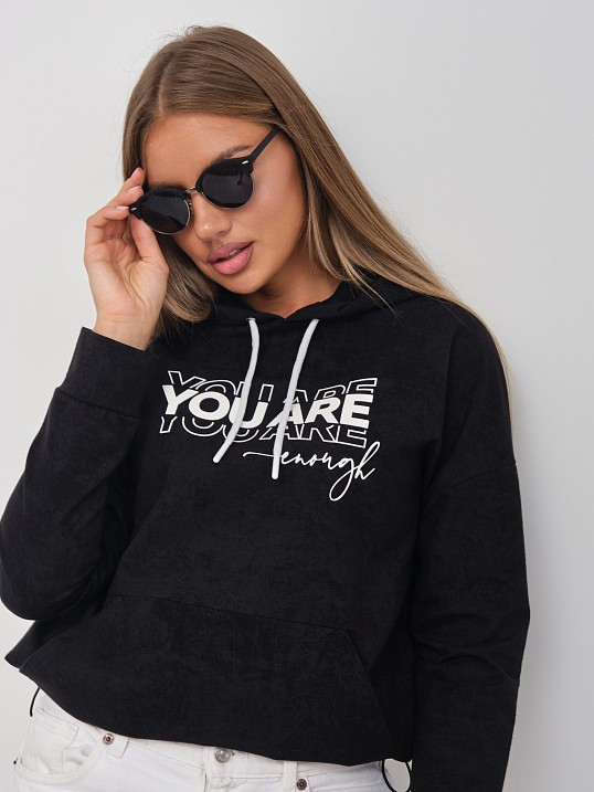 Толстовка женская Винтаж черный