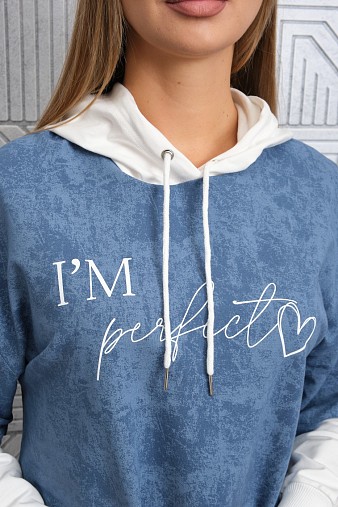 Толстовка женская Венди варенка индиго