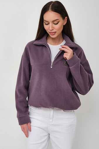 Толстовка жен. Тренд флис т.лиловый