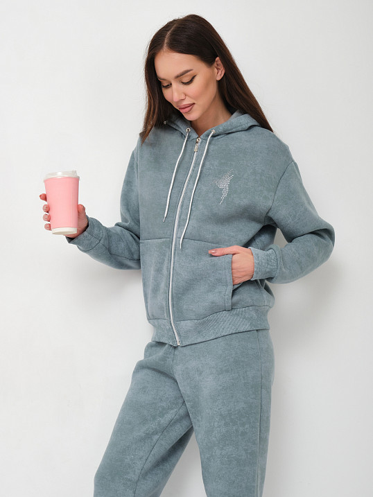 Костюм женский Дюна начёс фисташка