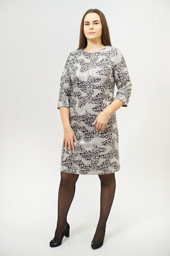 Платье Гармония-2 серое-1