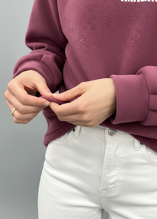 Толстовка жен. Тренд-2 флис брусника