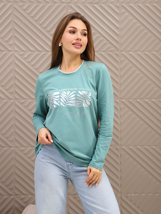 Лонгслив женский Рио св.изумруд