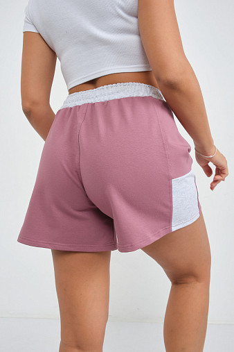 Шорты женские Рокси футер брусника