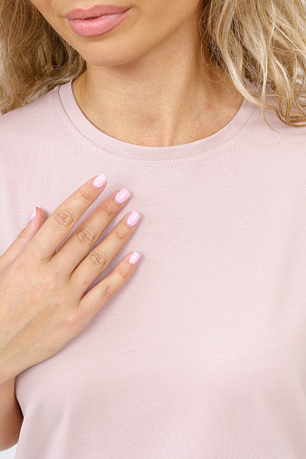 Футболка женская Классика пудра