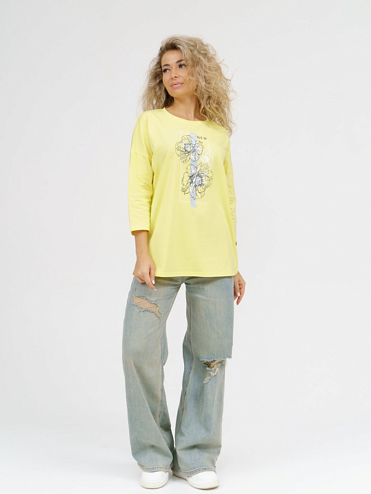 Лонгслив Стиль лимон