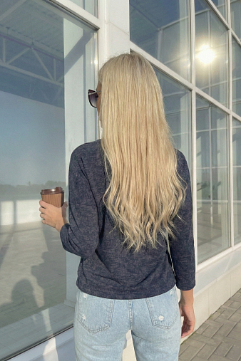 Джемпер женский Мегаполис 3/4 рукав синий