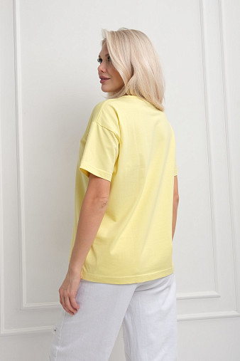 Футболка женская Смайл лимон