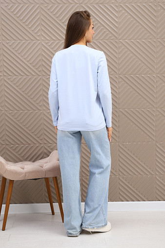 Лонгслив женский Рио голубой