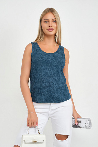 Майка вискозная варенка петроль