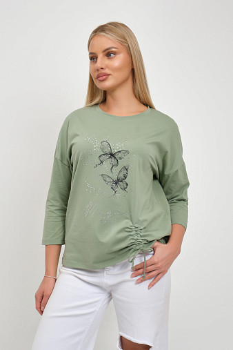 Лонгслив женский Сати фисташка