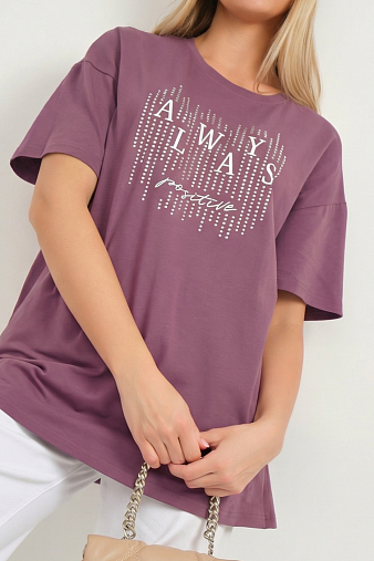 Футболка женская Флай т.лиловый