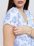 Ночная сорочка Кимоно голубая