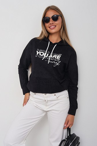 Толстовка женская Винтаж черный