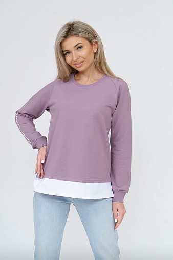 Толстовка женская Дабл светло-лиловый