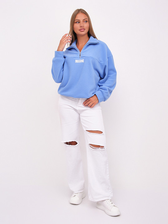 Толстовка жен. Тренд-2 флис голубой